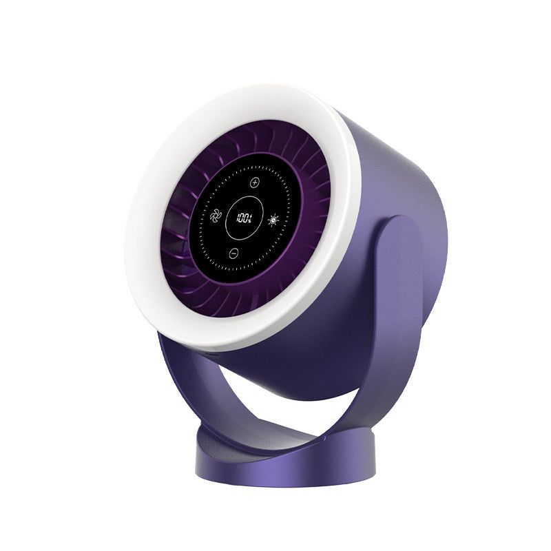 Desktop Adjustable Fan Light Rechargeable Wall Mount Table Fan Light Led Display Table Fan Light