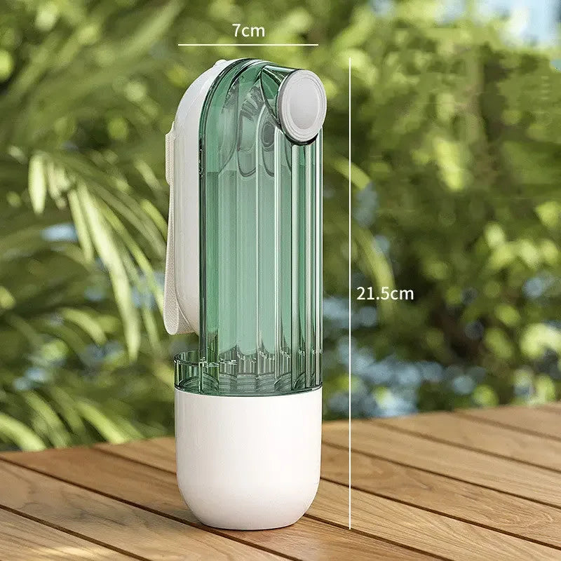 2 In 1 Pet Water Cup Green