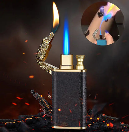 Creative Blue Flame Lighter Dolphin Dragon Tiger