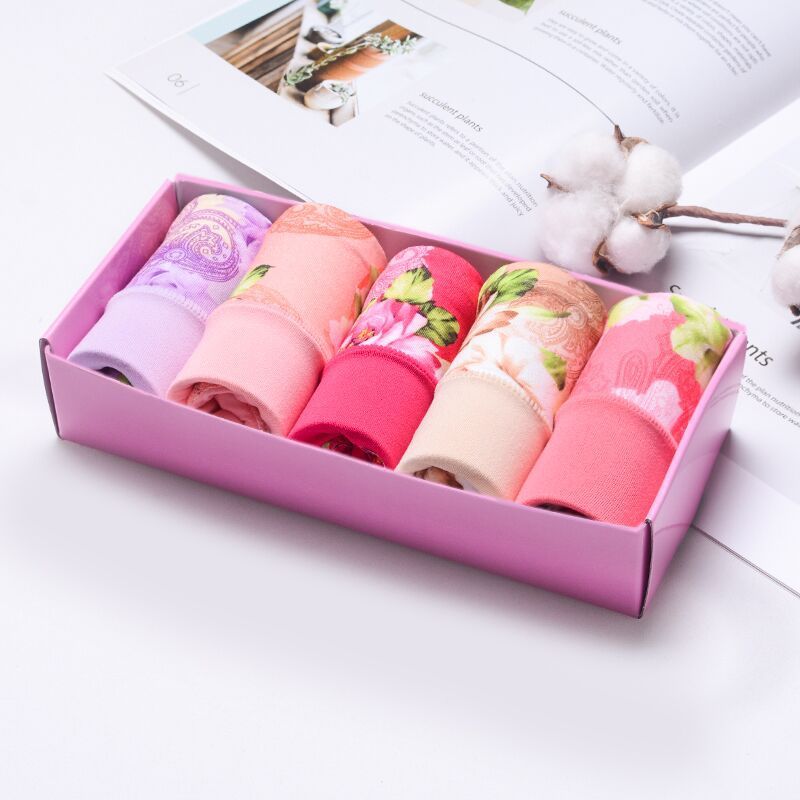 Modal Underwear For Women Mid-waist Cotton 5 Pieces J Group