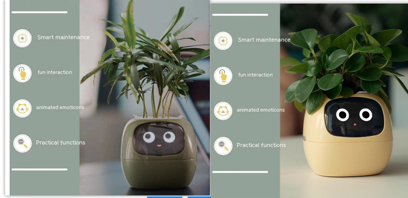 Smart Planter Endless Fun Over 49 Rich Expressions 7 Smart Sensors And AI Chips Set44 Small