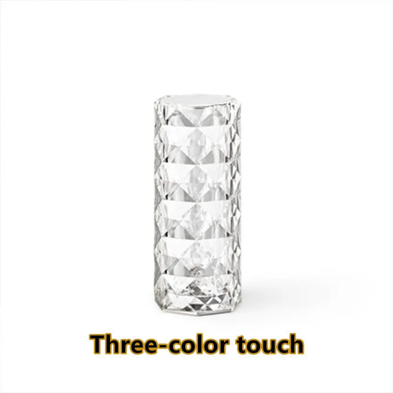 Nordic Crystal Lamp USB Table Lamps White 3colors USB