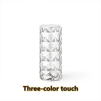 Nordic Crystal Lamp USB Table Lamps White 3colors USB