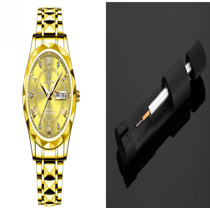 Men's Waterproof Double Calendar Luminous Quartz Watch 8style Carrying a tape remover
