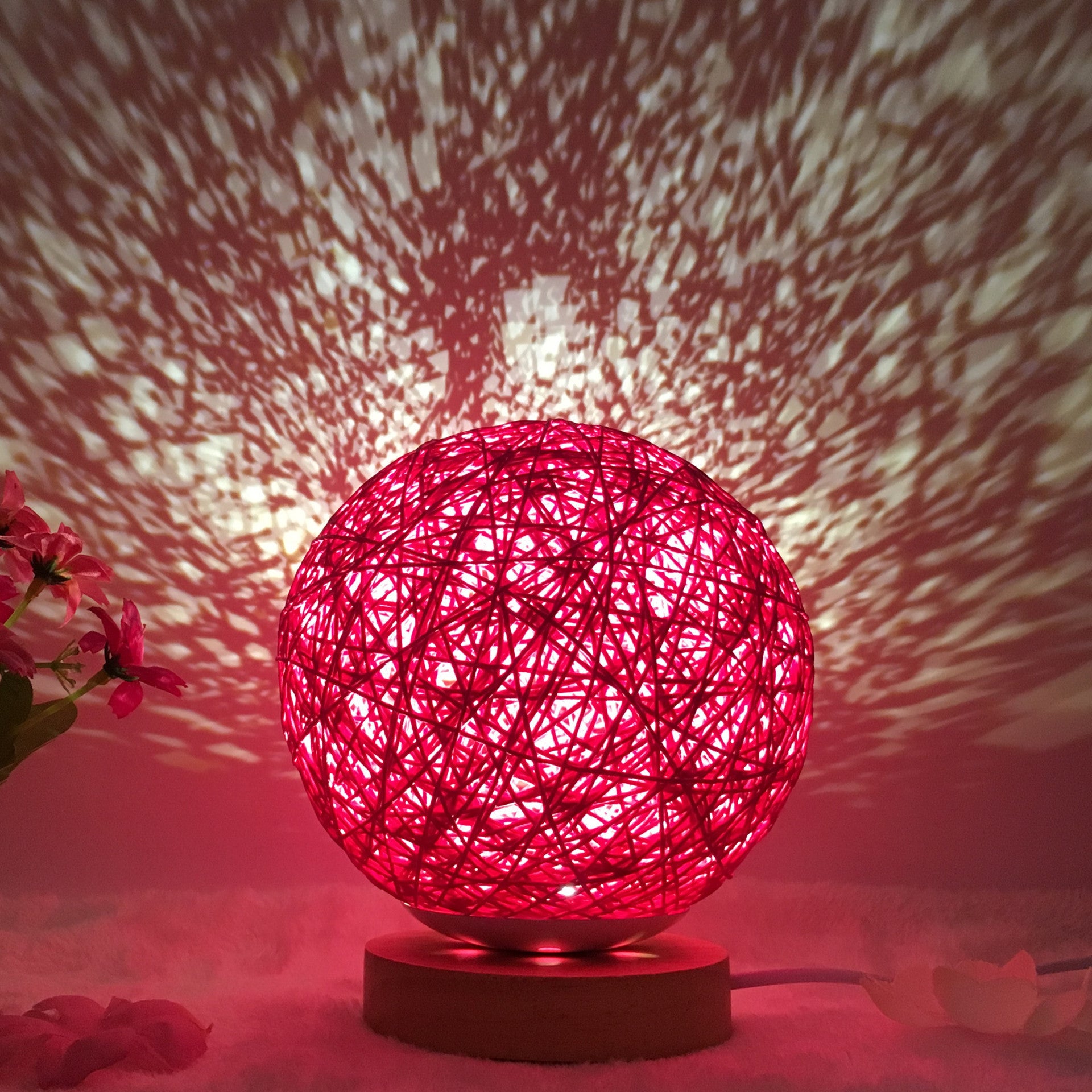 Hot Selling Creative Linen Table Lamp16 Color Remote Control Lamp 15cm