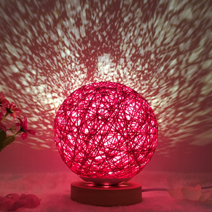 Hot Selling Creative Linen Table Lamp16 Color Remote Control Lamp 15cm