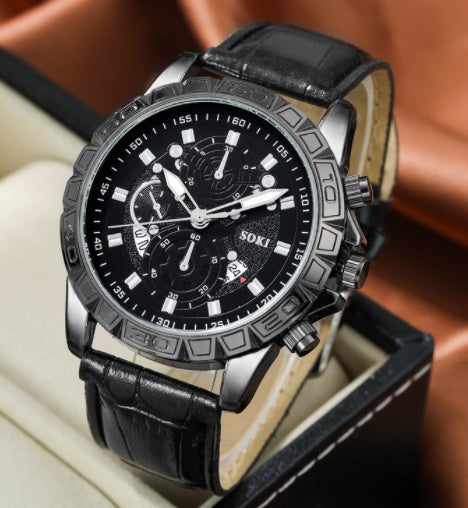 Sports watch multifunctional waterproof watch Black A