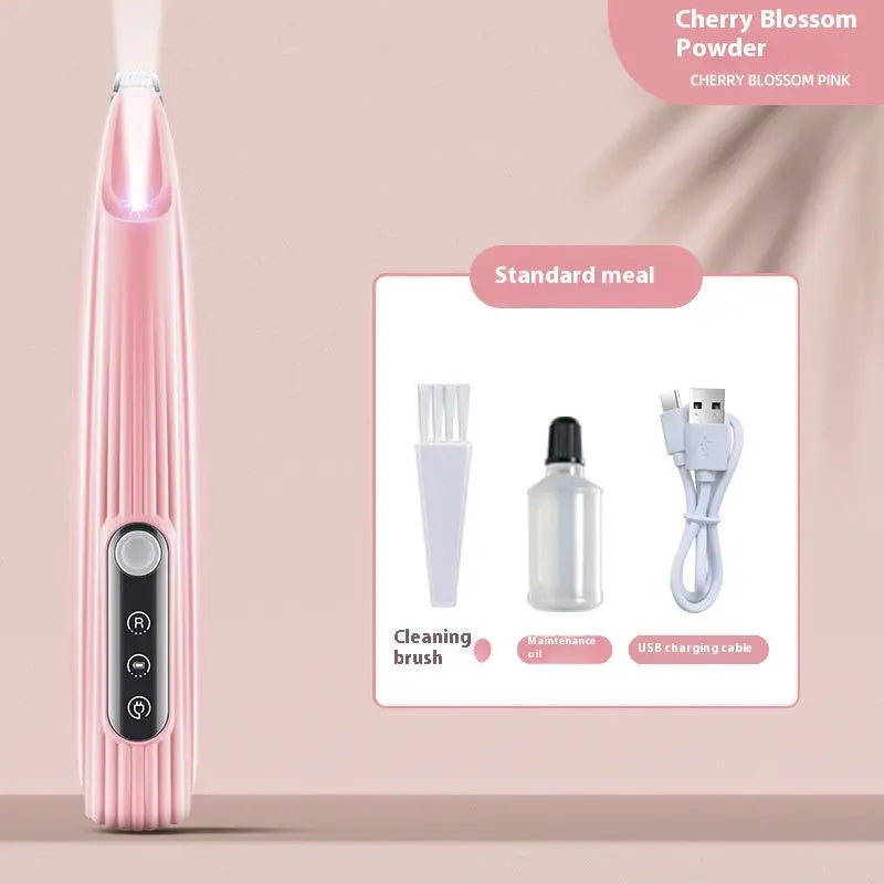 Pets Efficient LED Shaving Cat Dog Foot Hair Electric Clipper Pet Products F2 Pink Without Oil Bottle