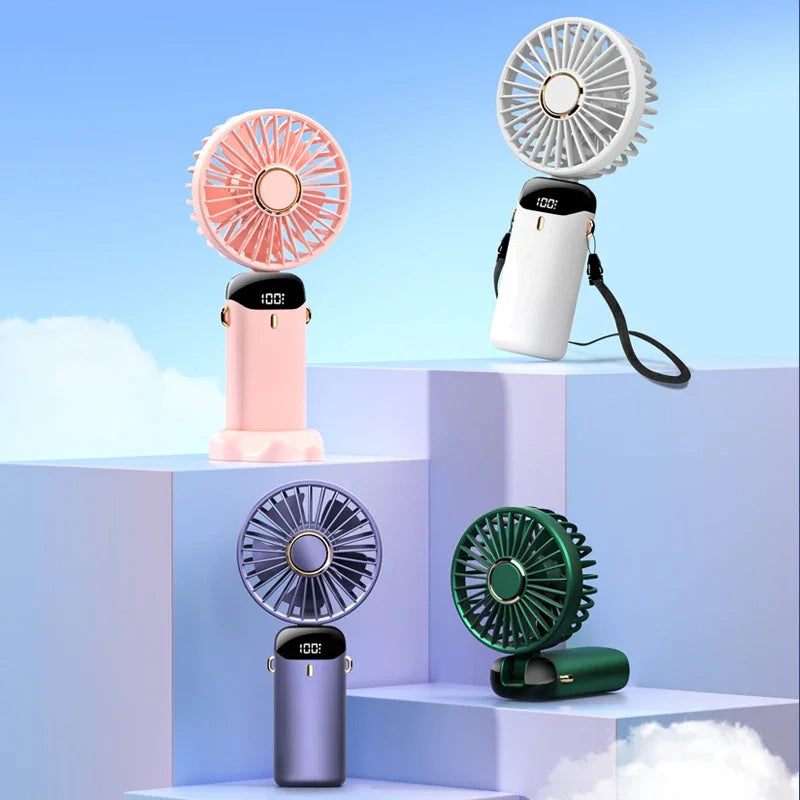 USB Rechargeable Mini Portable Handheld Electric Fan Outdoor Fan
