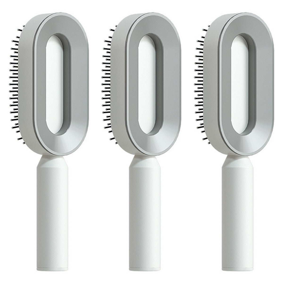 Self Cleaning Hair Brush For Women Massage Scalp Comb Anti-Static Hairbrush Set R