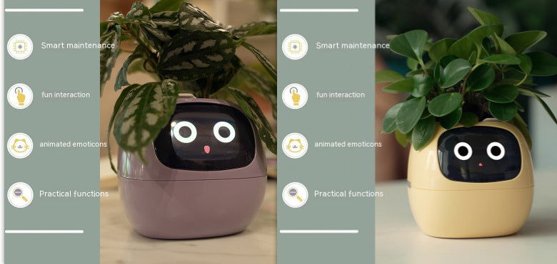 Smart Planter Endless Fun Over 49 Rich Expressions 7 Smart Sensors And AI Chips Set52 Small