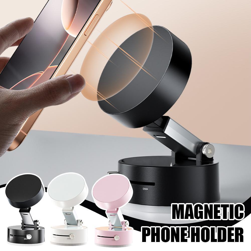 Foldable Magnetic Vacuum Car Phone Holder Foldable For Smart Phone