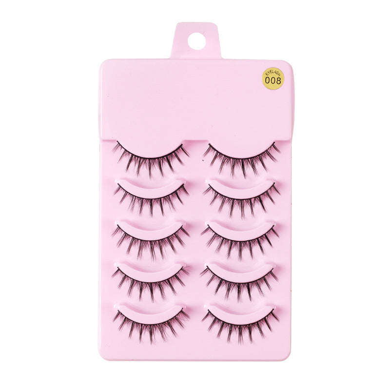 5 Pairs Manga Lashes Korean Makeup Artificial False Eyelashes