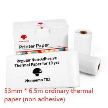 Portable Mini Thermal Label Printer Home Photo Printer Bluetooth-compatible Mini Label Printer Non stick printing paper USB