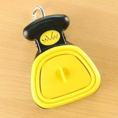 Dog Pet Travel Foldable Pooper Scooper With 1 Roll Decomposable bags Yellow