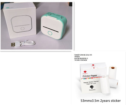 Portable Mini Thermal Label Printer Home Photo Printer Bluetooth-compatible Mini Label Printer