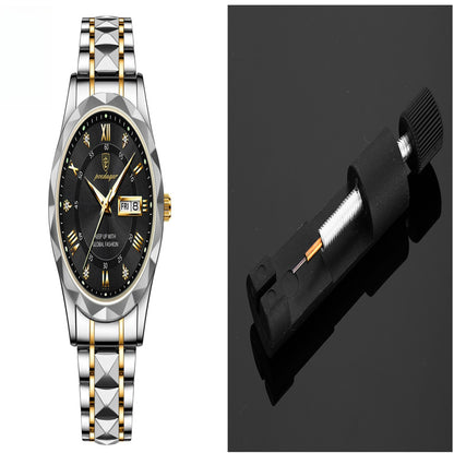 Men's Waterproof Double Calendar Luminous Quartz Watch 1style Carrying a tape remover