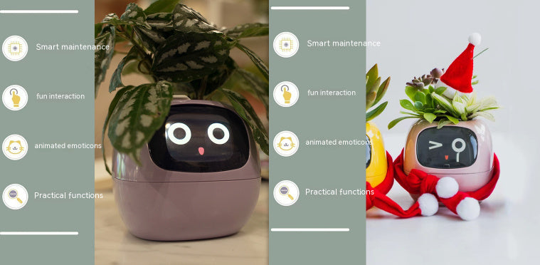 Smart Planter Endless Fun Over 49 Rich Expressions 7 Smart Sensors And AI Chips Set50 Small