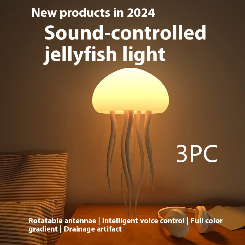 Jellyfish Mood Lamp LED Jellyfish Night Light Portable Jellyfish Lamp Jellyfish Decorations Hanging Style 3PCS