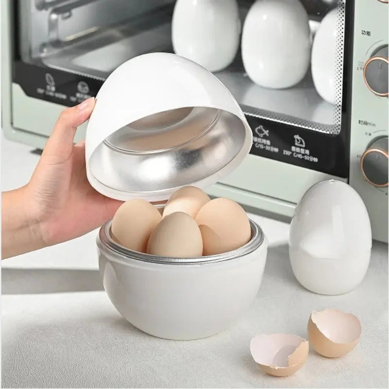 Capacity For 4 Eggs Microwave Egg Steamer