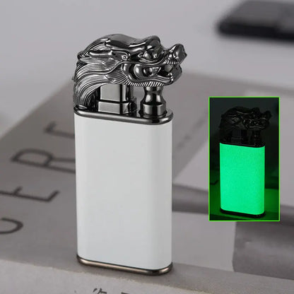 Creative Blue Flame Lighter Dolphin Dragon Tiger Luminous Faucet 1PCS