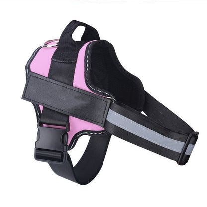 Personalized Dog Harness Adjustable Pet Harness Vest For Small Large Dog Pink Baby1