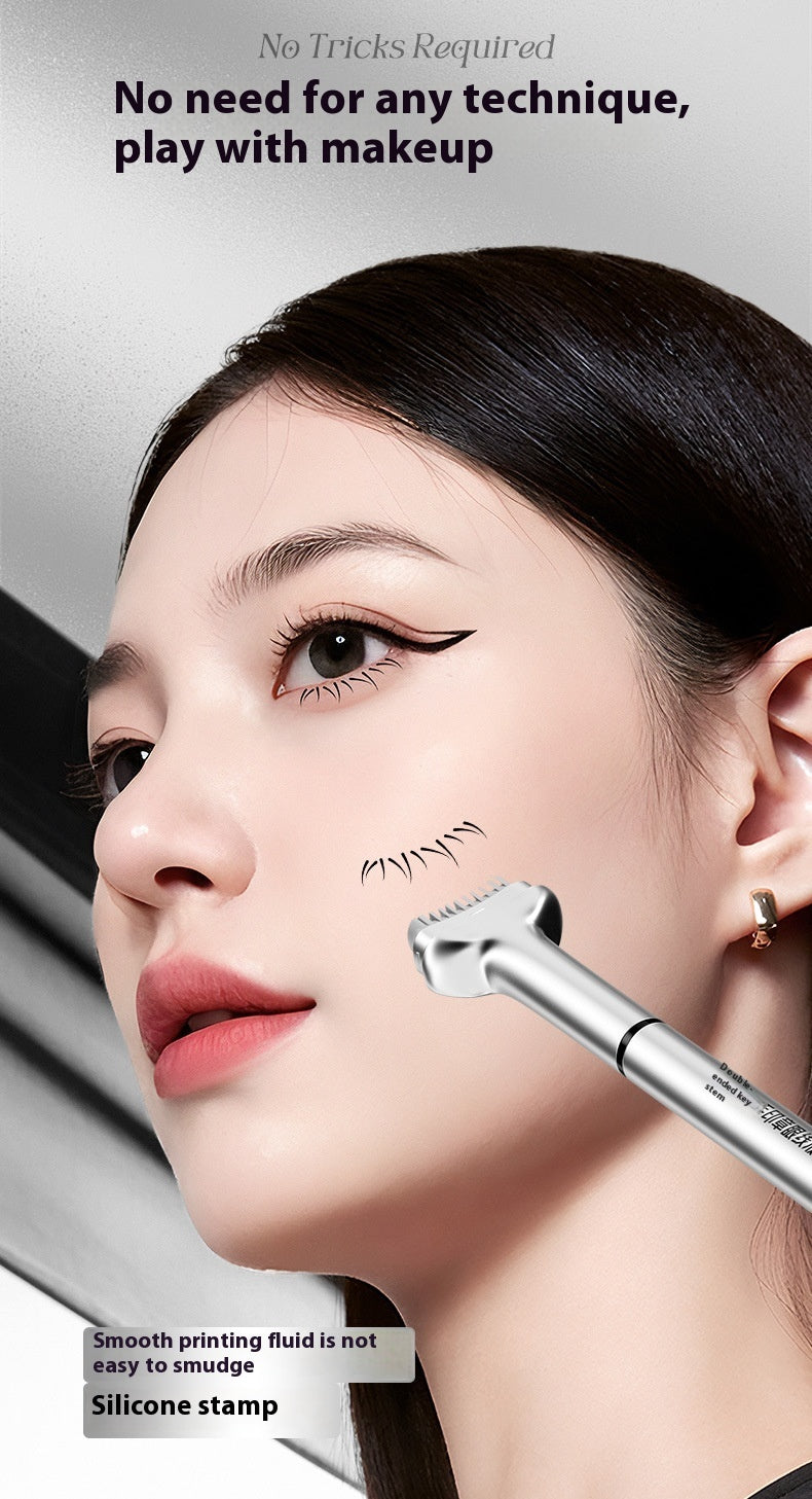 Double-headed Lower Eyelash Stamp Pen Waterproof Long Lasting Eyeliner Beauty Products