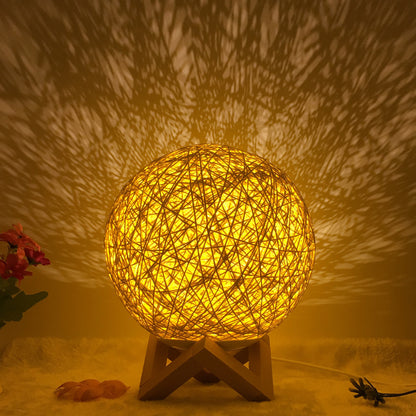 Hot Selling Creative Linen Table Lamp16 Color Remote Control Lamp Gold shelf 20cm
