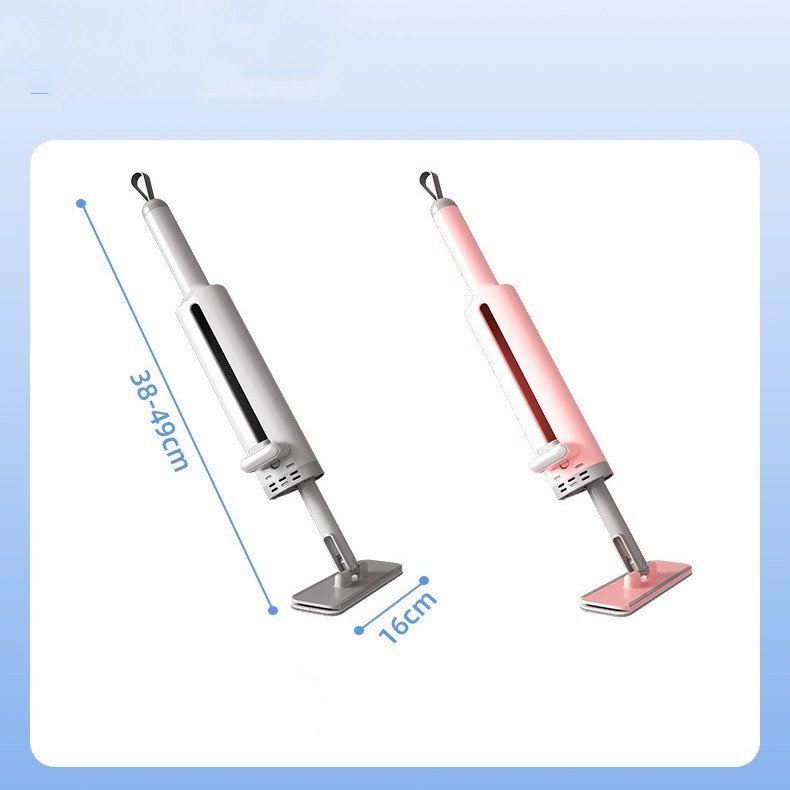 Rotatable Self-Squeeze Mini Mop With Crevice Brush Hand Wash-Free Flat Squeeze Mop For Floor Cleaning