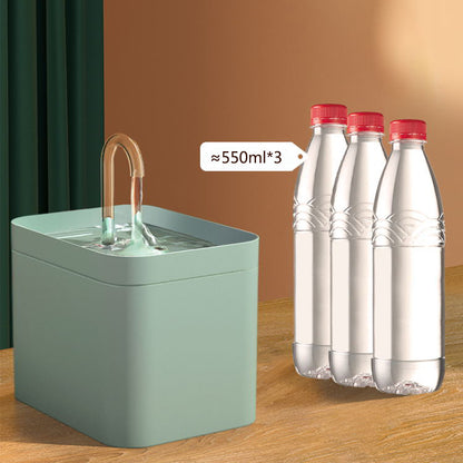 Automatic Cat Water Fountain Auto Filter USB Electricl 1.5LWater Dispenser
