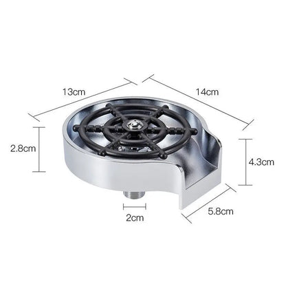 Bar Counter Cup Washer Sink High-pressure Spray Automatic White