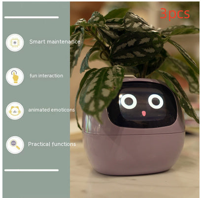 Smart Planter Endless Fun Over 49 Rich Expressions 7 Smart Sensors And AI Chips Set6 Small