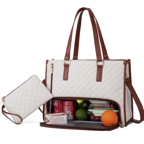 Fashionable Lunch Tote Bag Women's Large Capacity