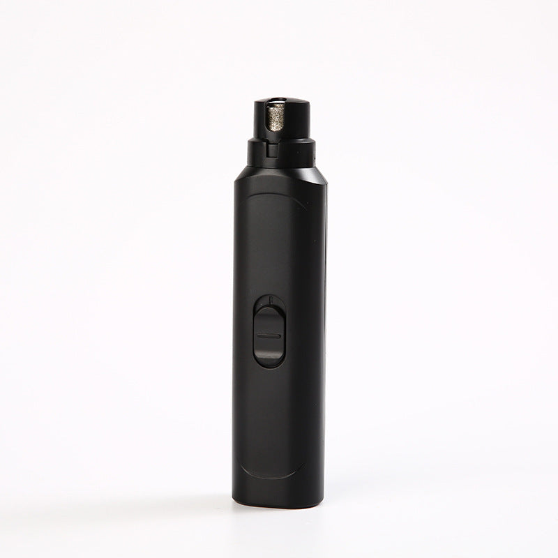 Pet Nail Grinder Dog Cat Battery Model Nail Trimmer Large And Small Dogs Ink Black T10 Nail Piercing Device 1PCS