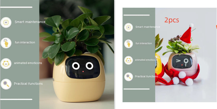 Smart Planter Endless Fun Over 49 Rich Expressions 7 Smart Sensors And AI Chips Set18 Small