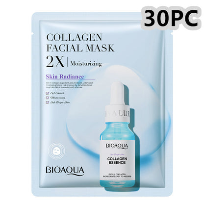 Collagen Face Mask Moisturizing Firming Face Sheet Mask Collagen 30g 30PC