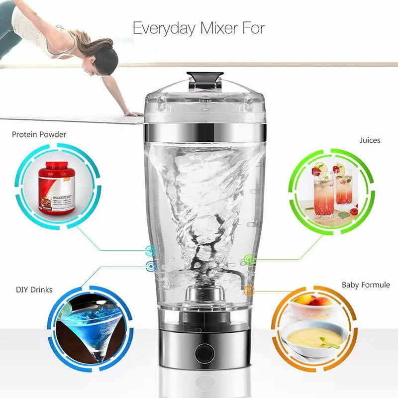 Electric Protein Shake Stirrer USB Shake Bottle Milk Coffee