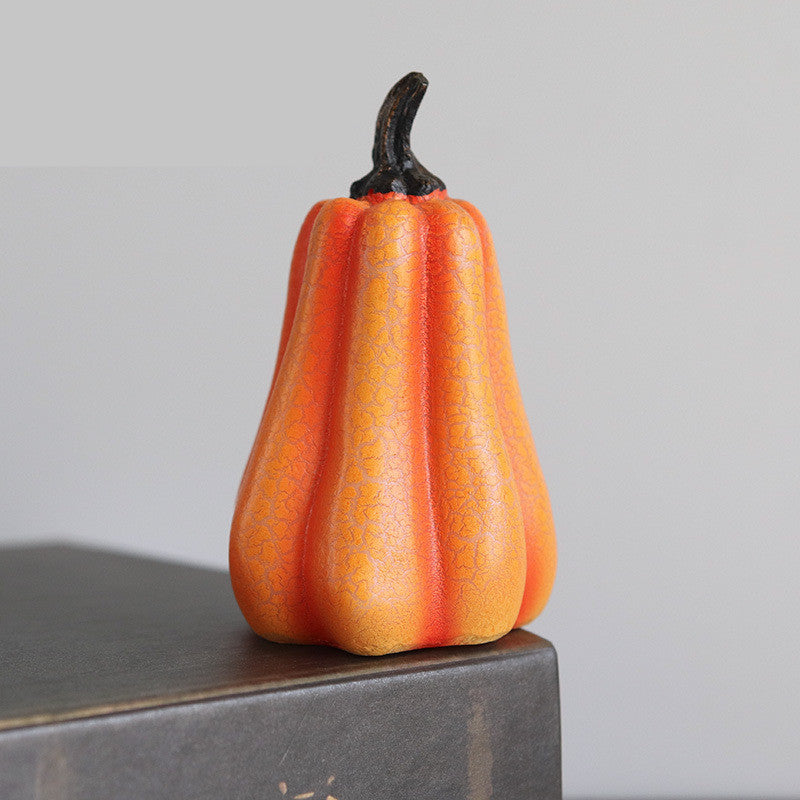 New Halloween Pumpkin Lantern Simulation Pumpkin LED Candle Lamp Pumpkin Long
