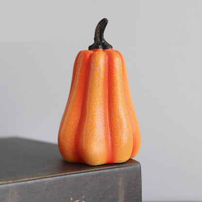 New Halloween Pumpkin Lantern Simulation Pumpkin LED Candle Lamp Pumpkin Long