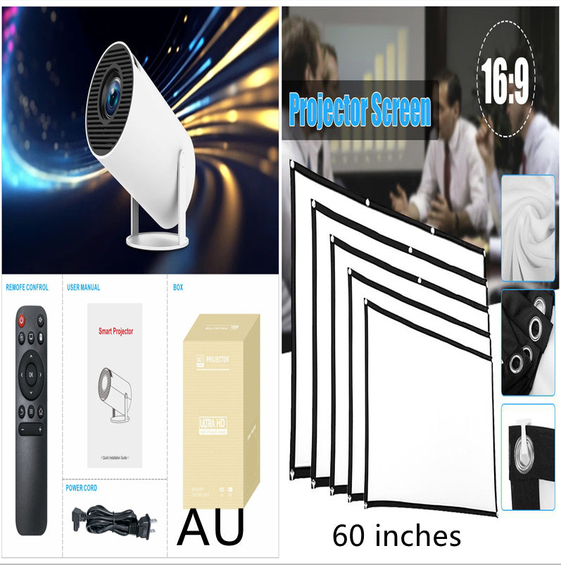 HY300 Pro Projector Home Theater Entertainment Portable Projector Set1 AU