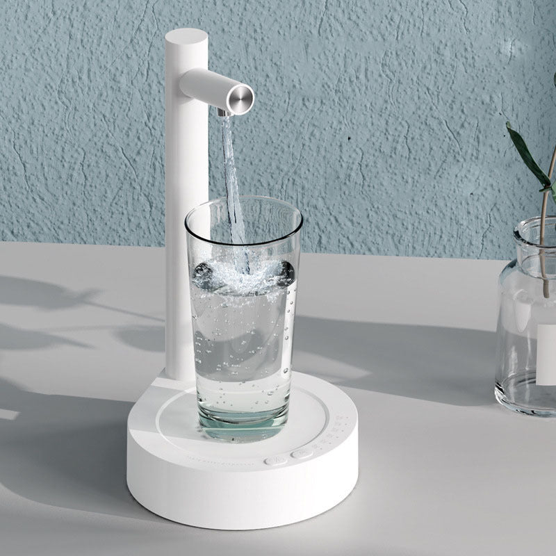 Desk Dispenser Electric Water Gallon Automatic Water Bottle Dispenser Rechargeable Water Dispenser White USB