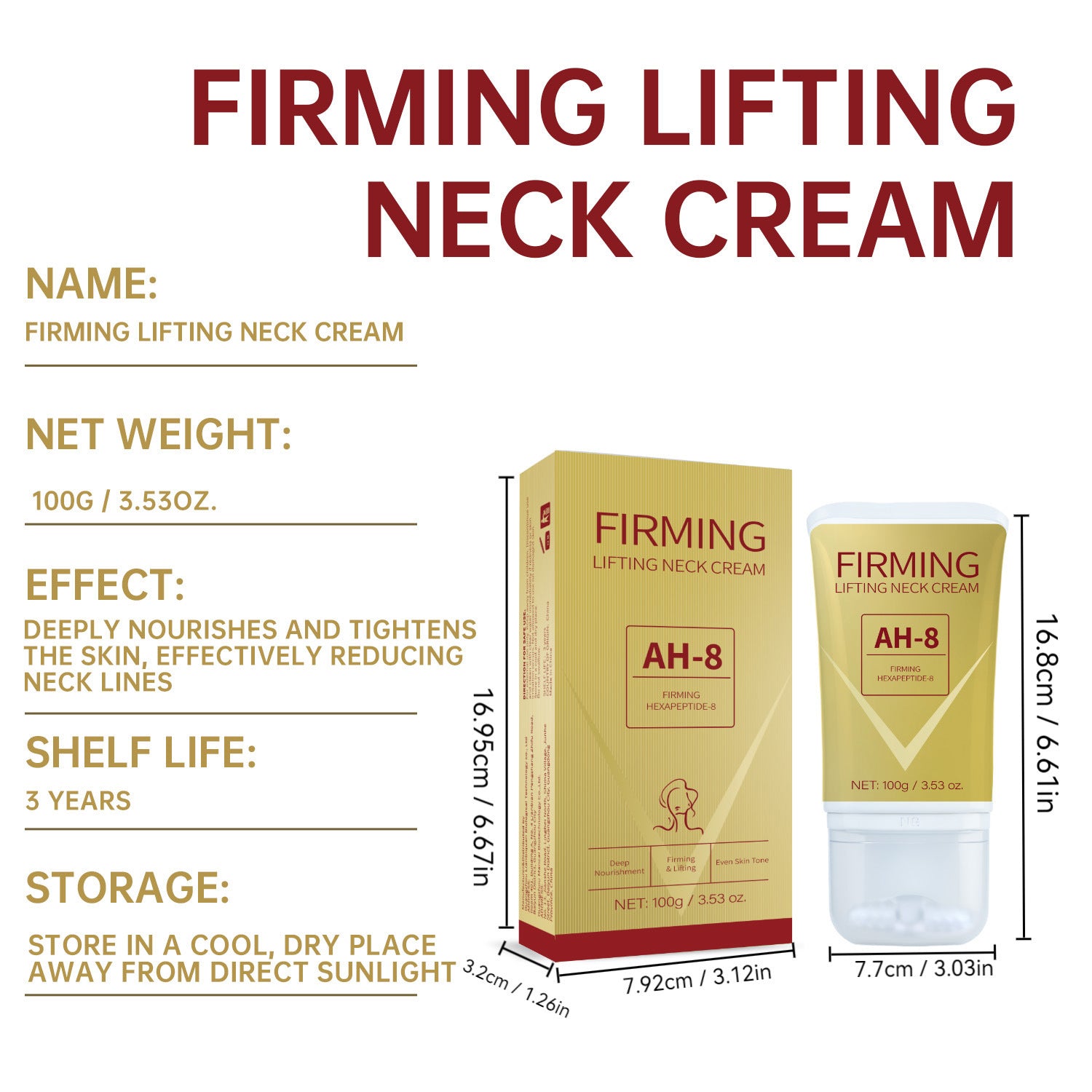 Neck Firming Roller Cream Lifts Dilutes Neck Lines Deeply Massages And Neck Skin Care