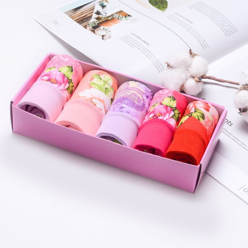 Modal Underwear For Women Mid-waist Cotton 5 Pieces H Group