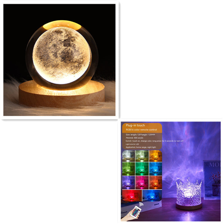 LED Water Ripple Ambient Night Light 3W Set1 1PC