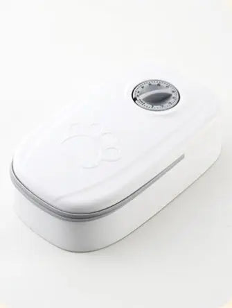 Automatic Pet Feeder Smart Food Dispenser For Cats Dogs Grey Single meal