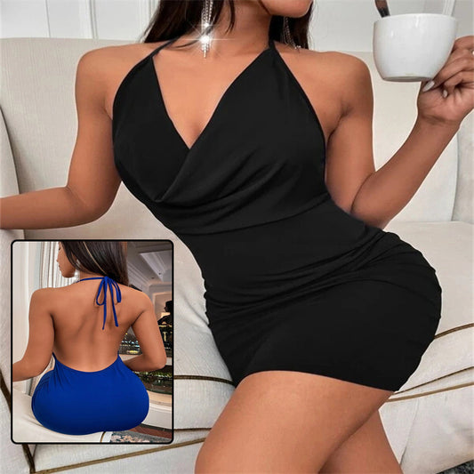 Summer Deep V-neck Dress