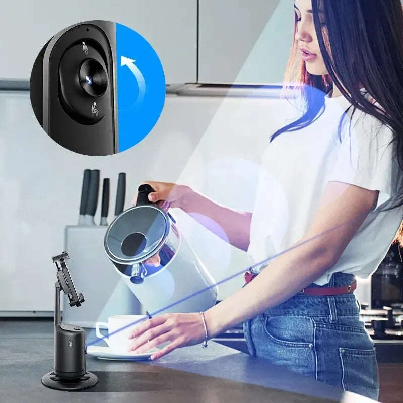 360 Auto Face Tracking Gimbal AI Smart Gimbal Face Tracking Auto Phone Holder For Smartphone Video Vlog
