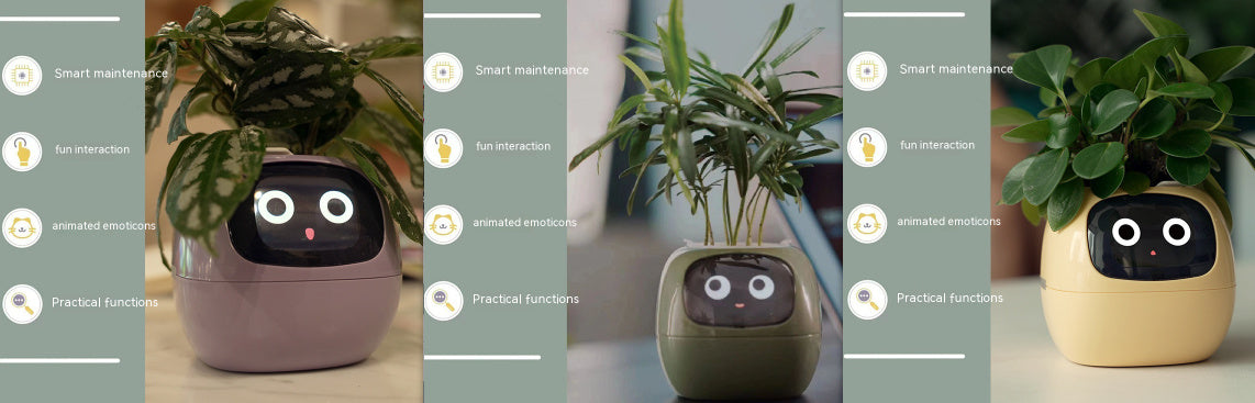 Smart Planter Endless Fun Over 49 Rich Expressions 7 Smart Sensors And AI Chips Set61 Small