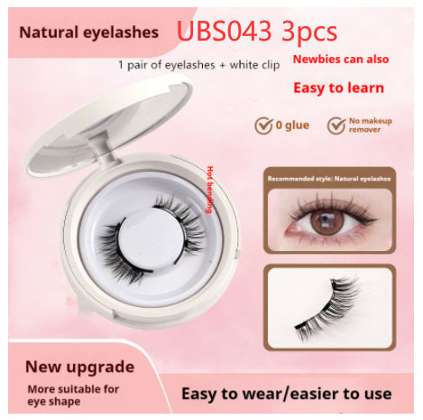Magnetic Suction False Eyelashes Little Devil Supernatural Magnet Suit UBS043 3pcs 1pair Eyelash Plus White Clip
