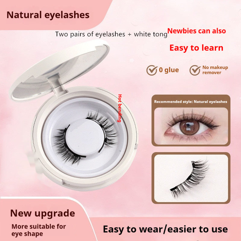 Magnetic Suction False Eyelashes Little Devil Supernatural Magnet Suit UBS043 2pair Eyelash Plus White Clip